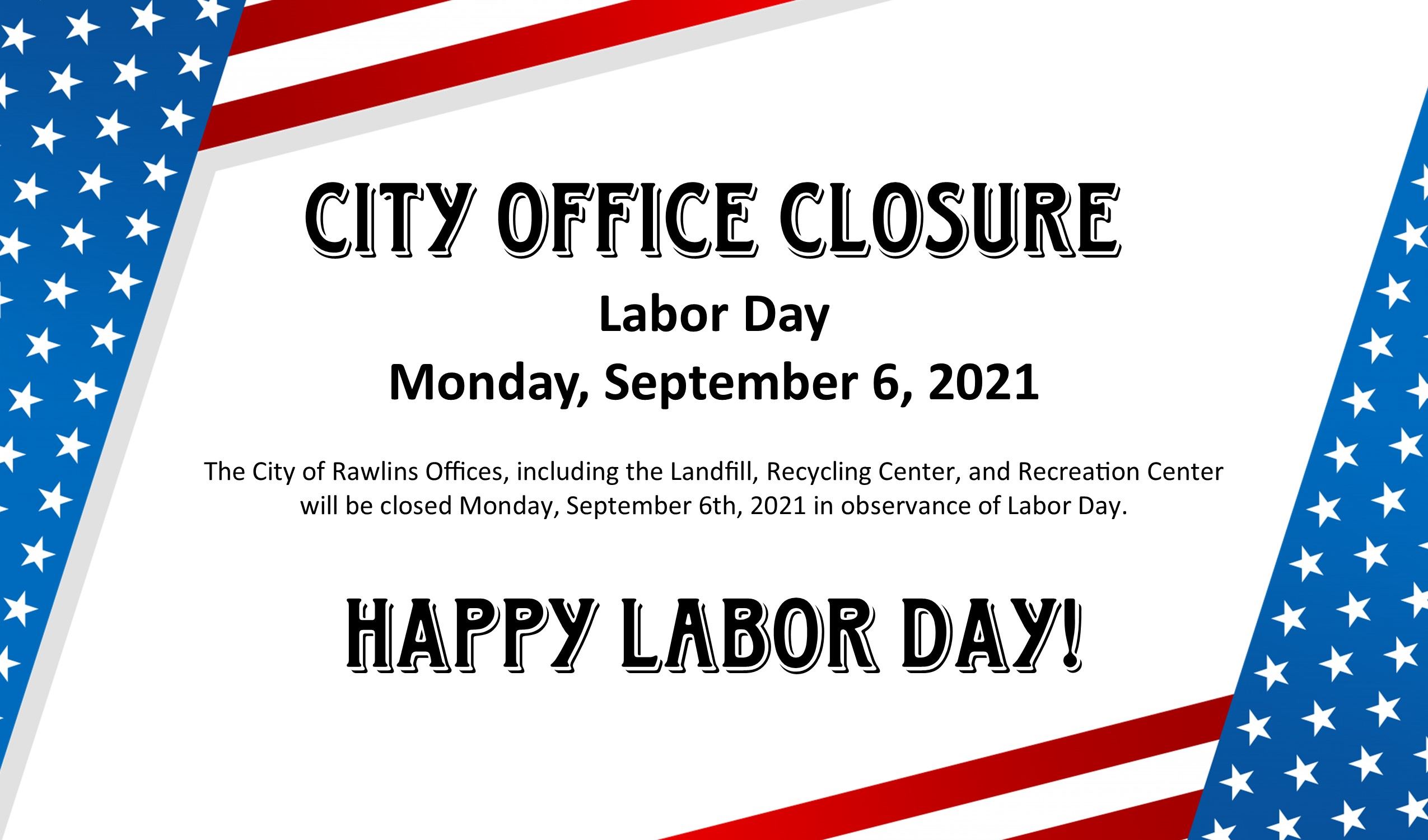 Labor Day Closure