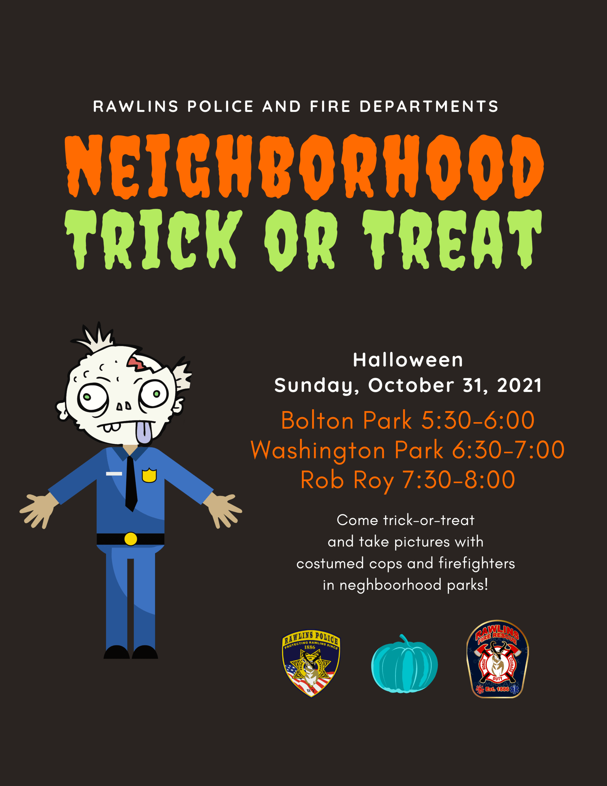 PD-FD Halloween 2021 black