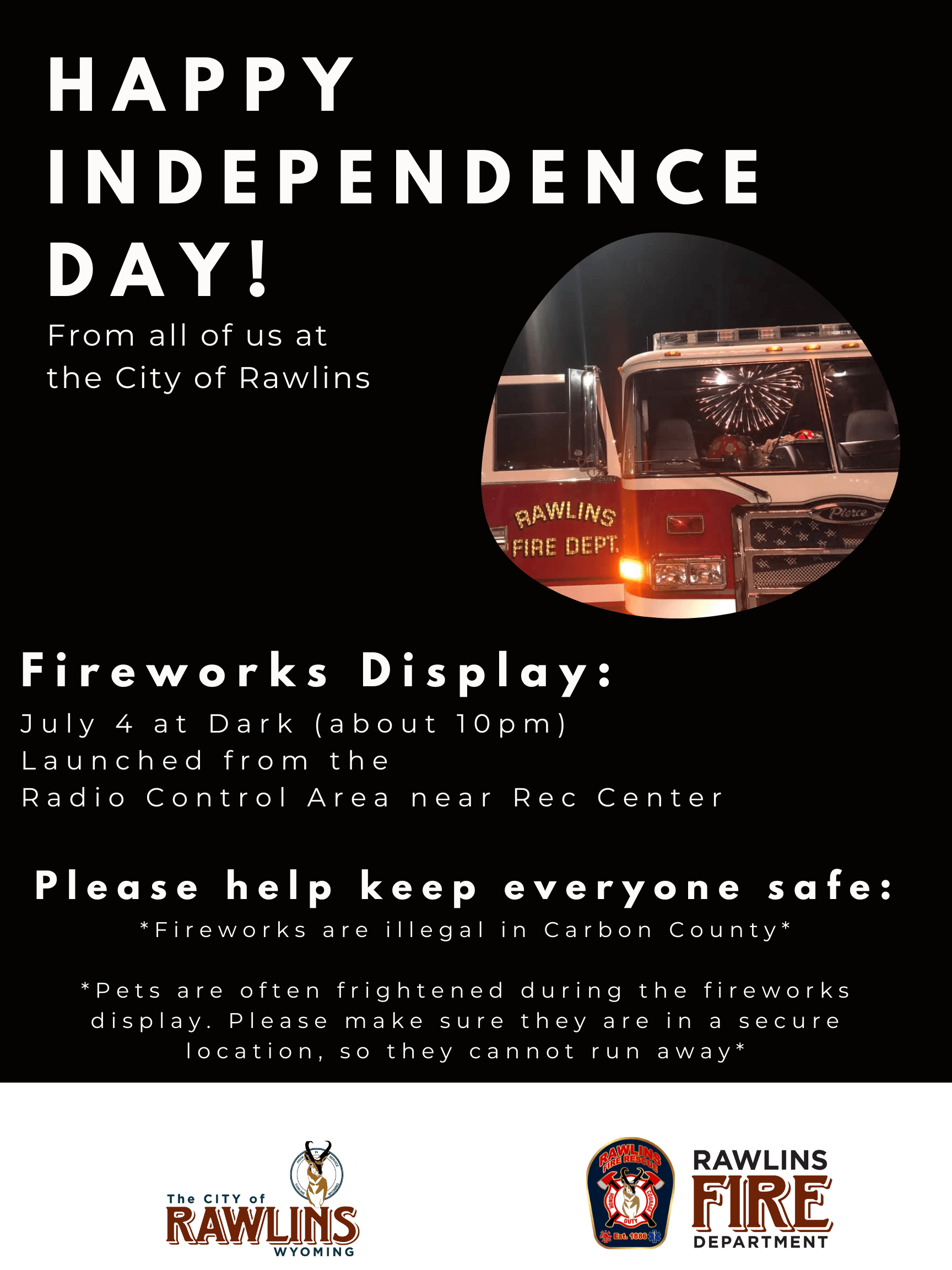 Happy indepedence day! 2023 -black background