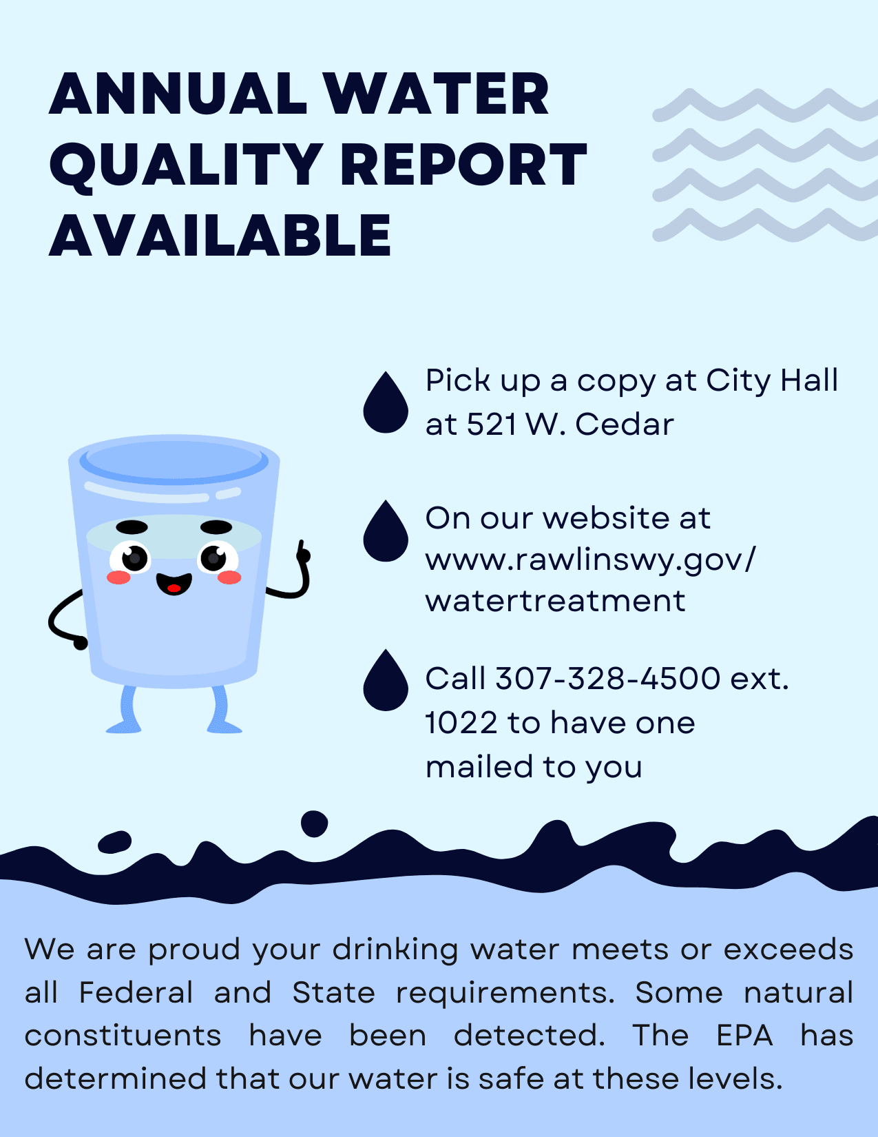 CCR Water Quality Report Ads