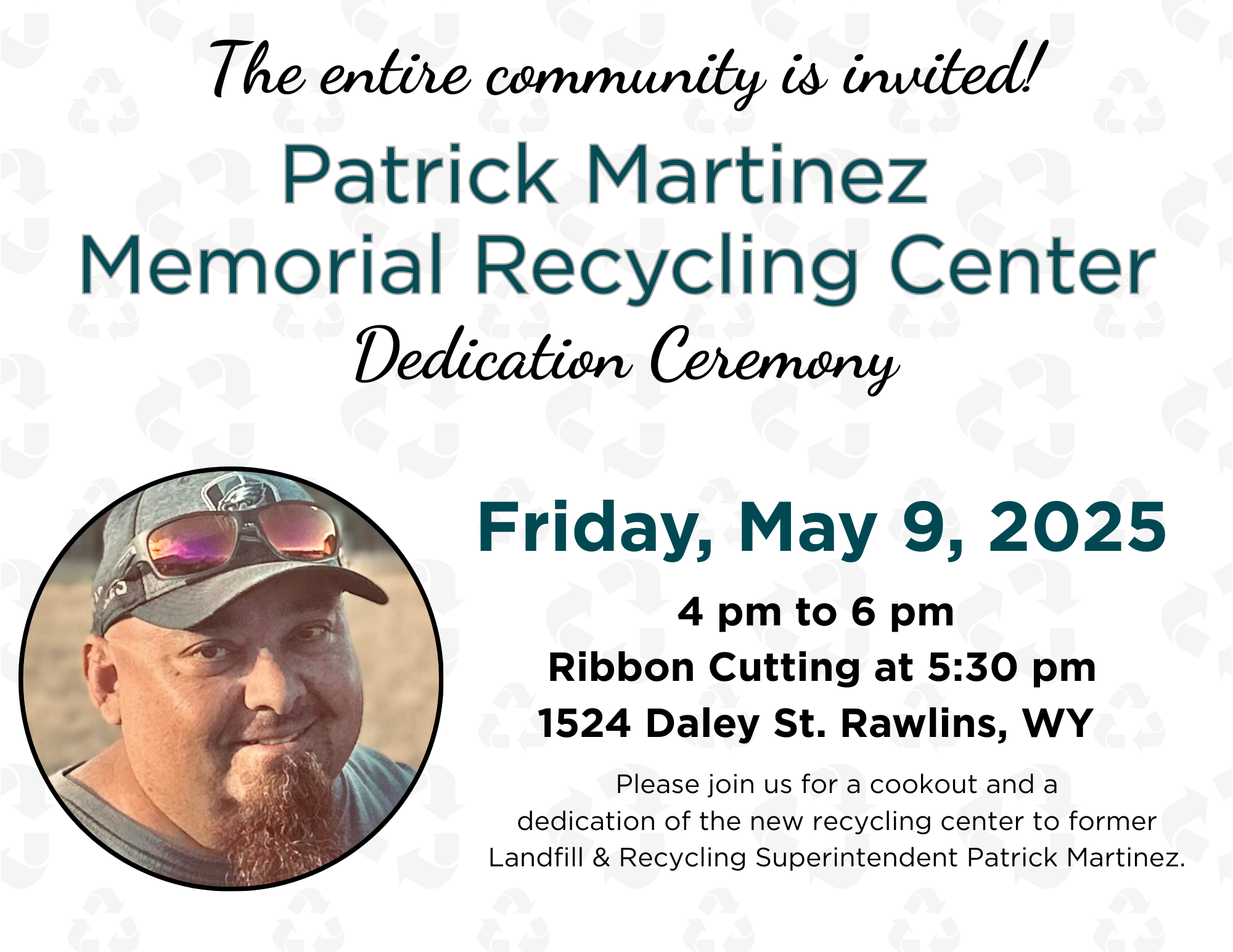 Patrick Martinez  Memorial Recycling Center Dedication Ceremony