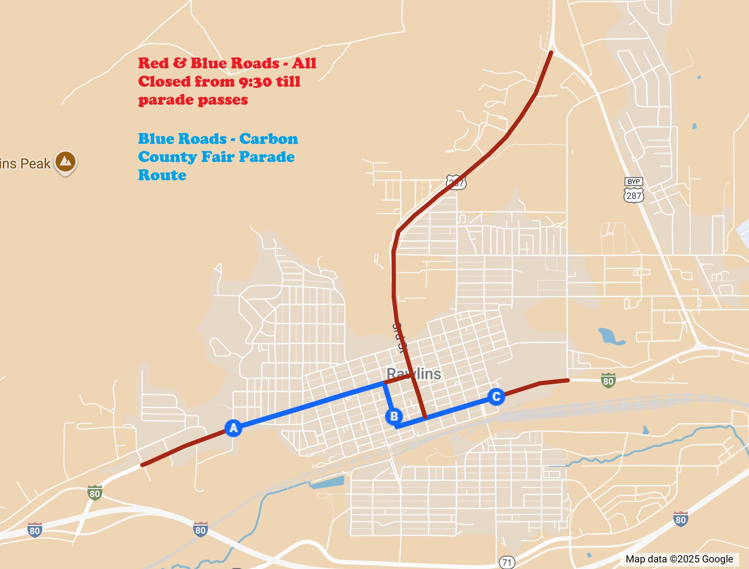 Fair Parade Route and Closure 2025
