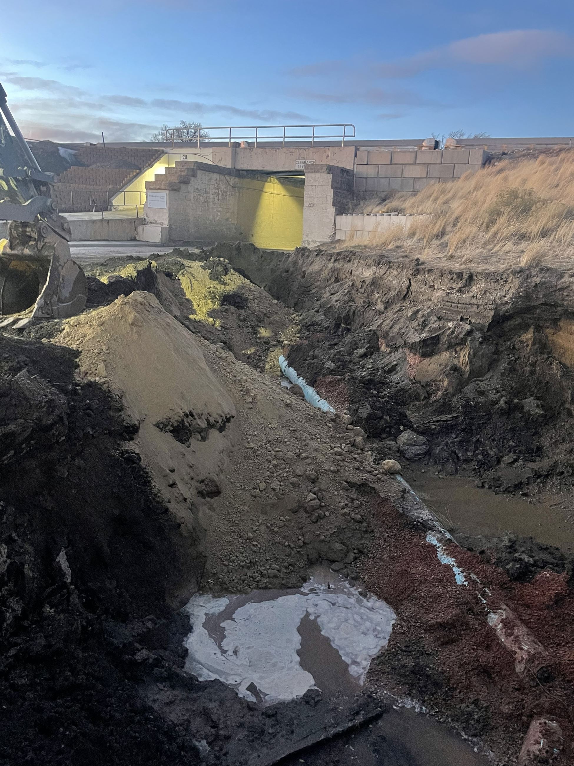 Water Line Work 1-12-26