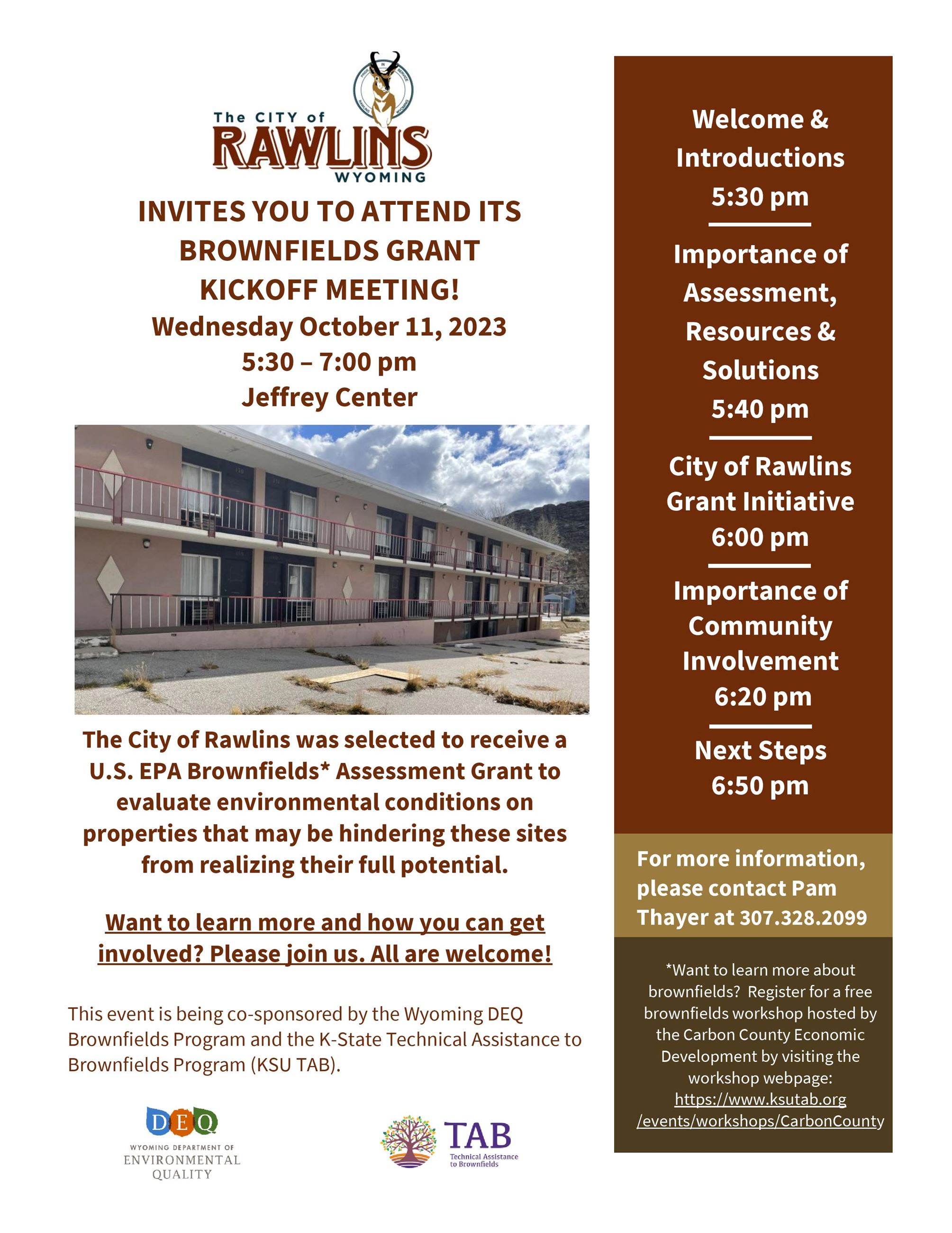 Brownfields Grant Kickoff Meeting 10.11.23