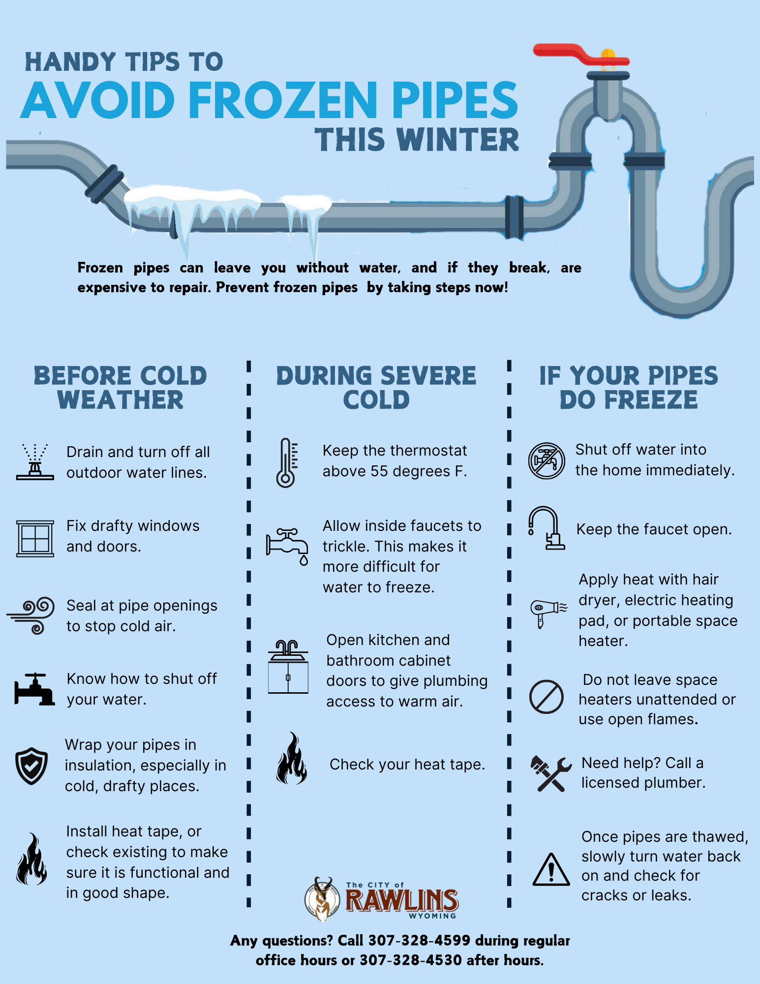 Prevent Frozen Pipes Tips
