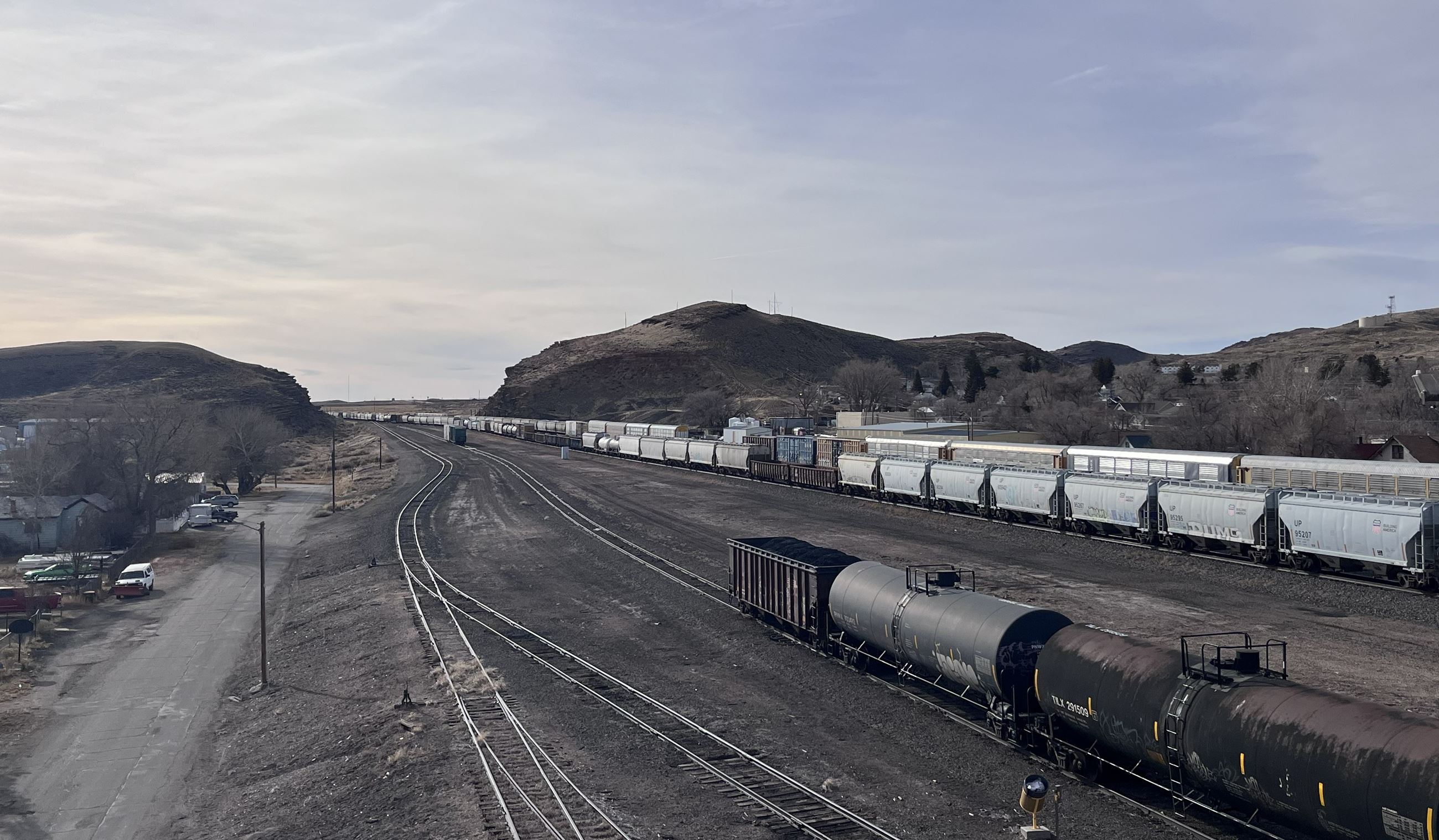 3 - The Union Pacific through Rawlins as seen from 6th Street Bridge 