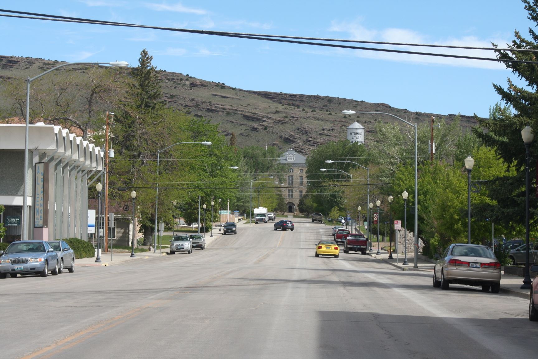 6 - View of the Wyoming Frontier Prison where the Historic Lincoln Highway Turns North